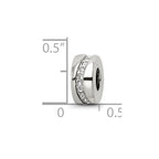 Reflections 925 Sterling Silver Crystal Meandering Bead 10 x 4 mm