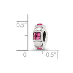 Reflections 925 Sterling Silver Crystal Squares/Dots Bead 10 x 3 mm