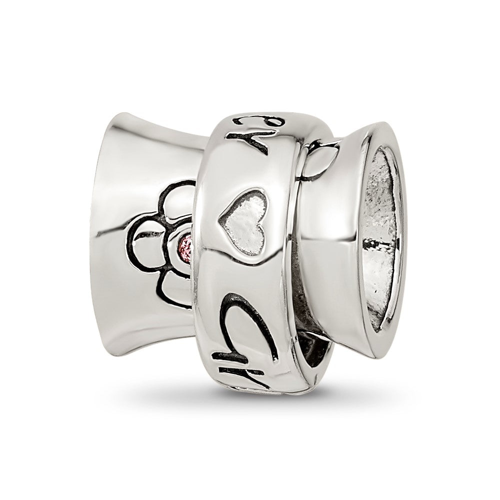 Reflections 925 Sterling Silver Crystals Spinner Grandmother Bead 10 x 10 mm