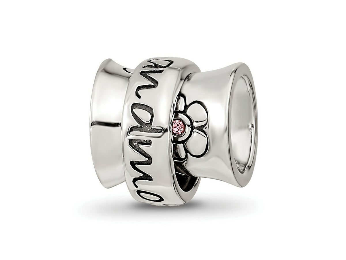 Reflections 925 Sterling Silver Crystals Spinner Grandmother Bead 10 x 10 mm