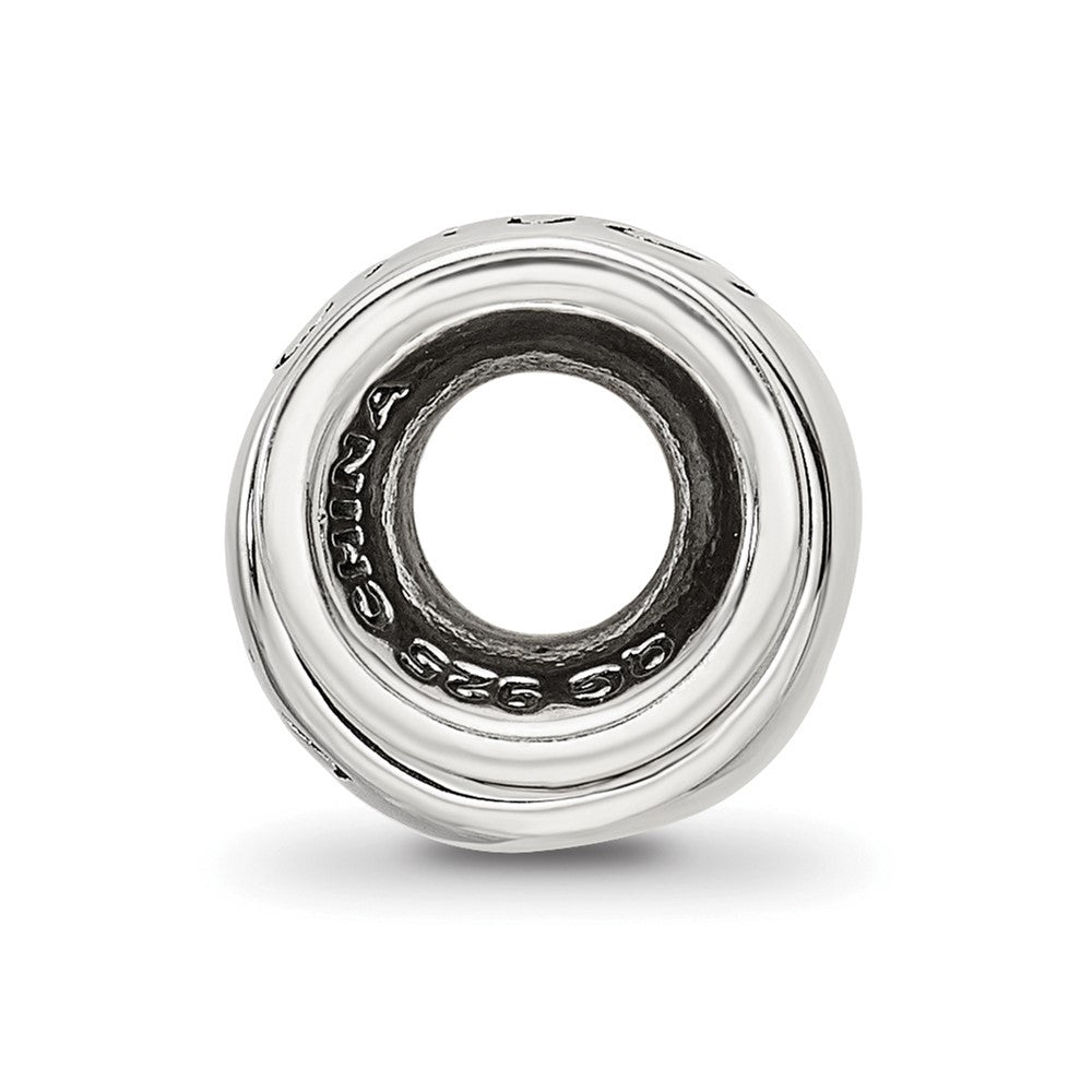 Reflections 925 Sterling Silver Crystals Spinner Daughter Bead 11 x 10 mm