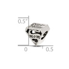 Reflections 925 Sterling Silver Super Mom Bead 9 x 10 mm