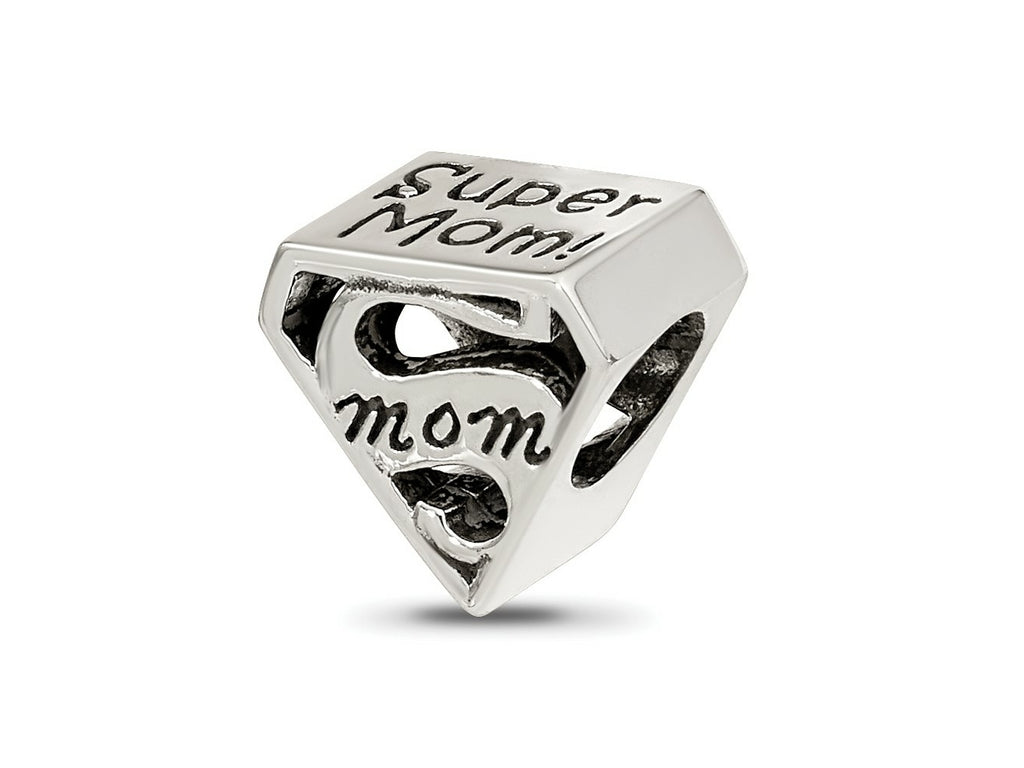 Reflections 925 Sterling Silver Super Mom Bead 9 x 10 mm
