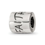 Reflections 925 Sterling Silver Crystals Faith Cross Bead 8 x 9 mm.