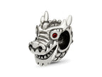 Reflections 925 Sterling Silver Crystal Chinese New Year Dragon Bead 10 x 7 mm