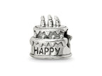 Reflections 925 Sterling Silver Birthday Cake Bead 10 x 9 mm