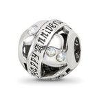 Reflections 925 Sterling Silver Crystals Anniversary Bead 10 x 10 mm