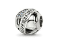 Reflections 925 Sterling Silver Crystals Anniversary Bead 10 x 10 mm