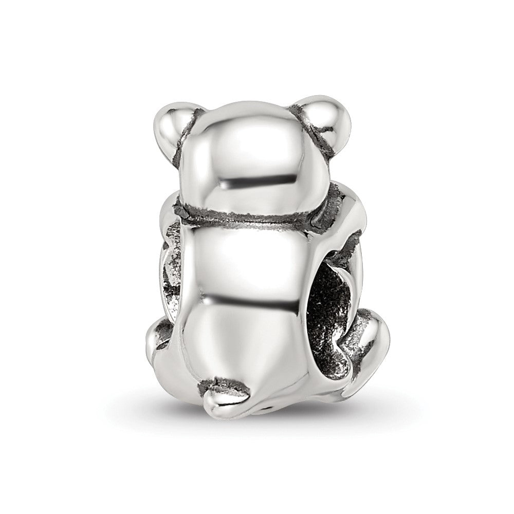 Reflections 925 Sterling Silver Crystals Teddy Bear Bead 10 x 8 mm