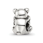 Reflections 925 Sterling Silver Crystals Teddy Bear Bead 10 x 8 mm