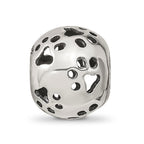 Reflections 925 Sterling Silver Cutout Paw Prints Bead 11 x 10 mm