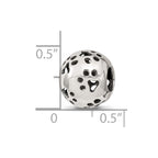 Reflections 925 Sterling Silver Cutout Paw Prints Bead 11 x 10 mm