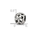 Reflections 925 Sterling Silver Flower of Life Bead 10 x 8 mm