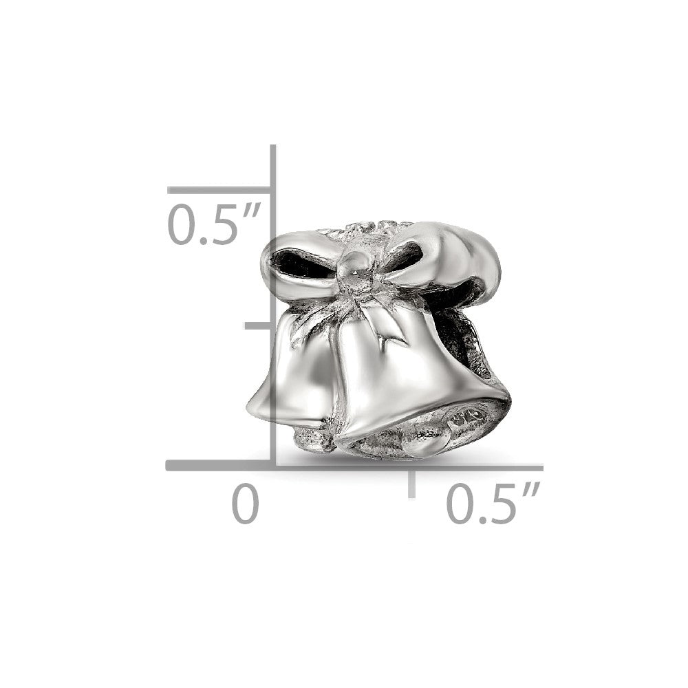 Reflections 925 Sterling Silver Christmas Bells Bead 10 x 10 mm