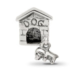 Reflections 925 Sterling Silver Dog House Dangle Bead 13 x 8 mm