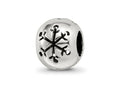 Reflections 925 Sterling Silver Cutout Snowflake Bead 10 x 8 mm