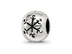 Reflections 925 Sterling Silver Cutout Snowflake Bead 10 x 8 mm
