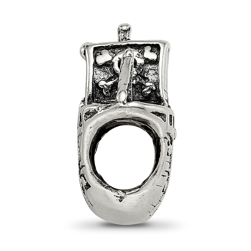 Reflections 925 Sterling Silver Pirate Ship Bead 14 x 14 mm