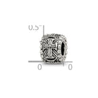 Reflections 925 Sterling Silver Cross Spacer Bead 9 x 7 mm.