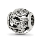 Reflections 925 Sterling Silver Enameled Switzerland Theme Bead 10 x 10 mm