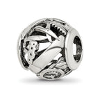 Reflections 925 Sterling Silver Enameled Switzerland Theme Bead 10 x 10 mm