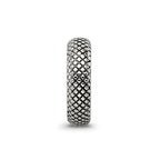 Reflections 925 Sterling Silver Antiqued Textured Gripper Bead 9 x 2 mm