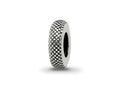 Reflections 925 Sterling Silver Antiqued Textured Gripper Bead 9 x 2 mm