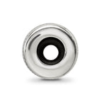 Reflections 925 Sterling Silver Antiqued Textured Gripper Bead 10 x 4 mm