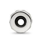 Reflections 925 Sterling Silver Antiqued Hearts Gripper Bead 10 x 3 mm