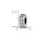 Reflections 925 Sterling Silver Antiqued Bali Gripper Bead 10 x 4 mm