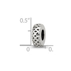 Reflections 925 Sterling Silver Antiqued Bali Gripper Bead 10 x 4 mm