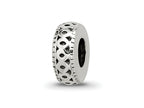 Reflections 925 Sterling Silver Antiqued Bali Gripper Bead 10 x 4 mm