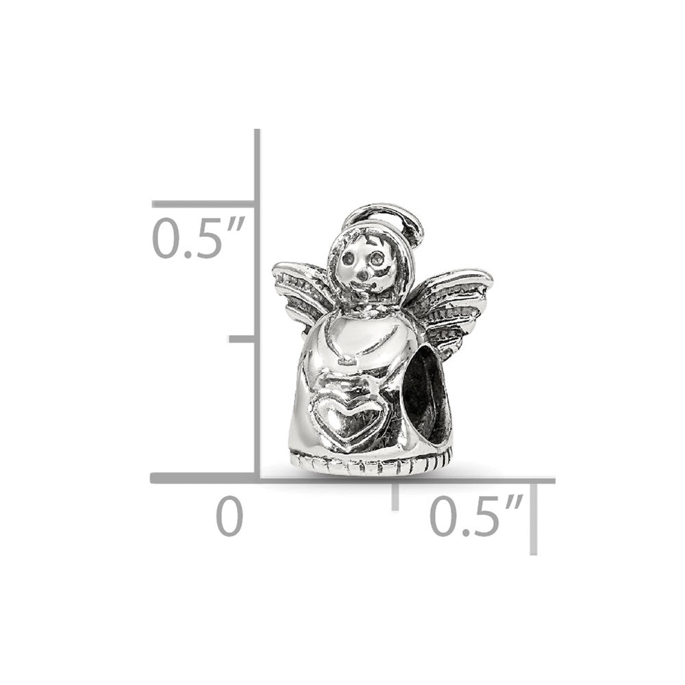 Reflections 925 Sterling Silver Angel Bead 12 x 8 mm