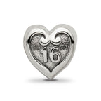 Reflections 925 Sterling Silver Sweet Sixteen Bead 9 x 9 mm