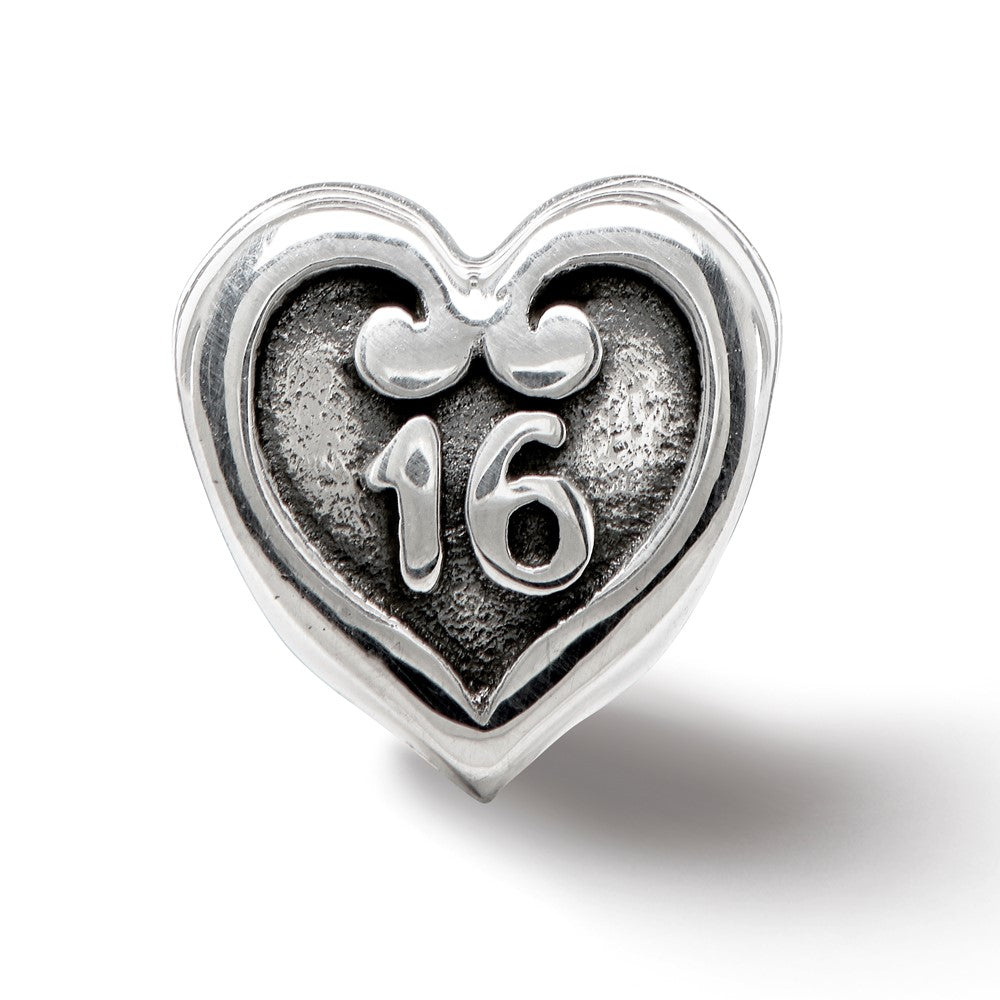 Reflections 925 Sterling Silver Sweet Sixteen Bead 9 x 9 mm