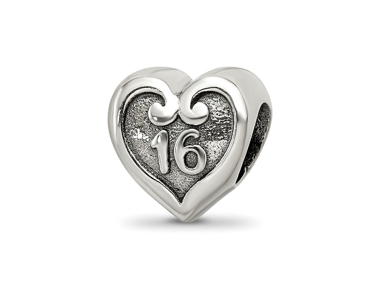 Reflections 925 Sterling Silver Sweet Sixteen Bead 9 x 9 mm
