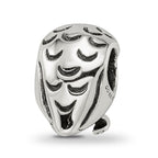 Reflections 925 Sterling Silver Owl Bead 12 x 8 mm