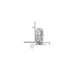 Reflections 925 Sterling Silver CZ Spacer Bead 6 x 2 mm