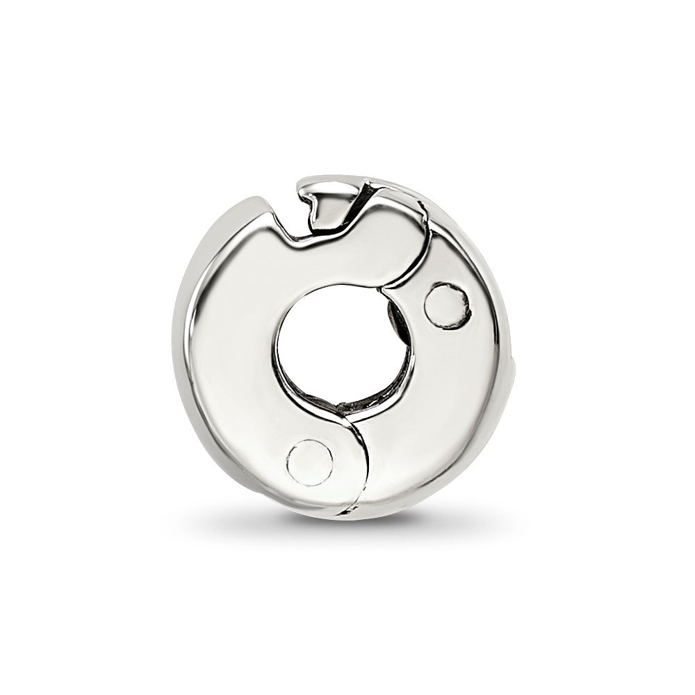 Reflections 925 Sterling Silver Silicone Hinged Bead 8 x 4 mm