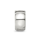Reflections 925 Sterling Silver Silicone Hinged Bead 8 x 4 mm