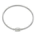 Reflections 925 Sterling Silver Bangle with Silver Clasp Bead