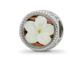 Reflections 925 Sterling Silver Rhodium Plated May Flower Bead 11 x 8 mm