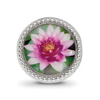 Reflections 925 Sterling Silver Rhodium Plated July Flower Bead 11 x 8 mm