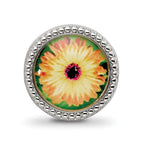 Reflections 925 Sterling Silver Rhodium Plated October Flower Bead 11 x 8 mm