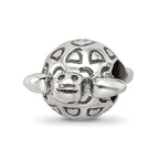 Reflections 925 Sterling Silver Antiqued Turtle Bead 12 x 11 mm