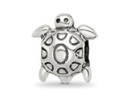 Reflections 925 Sterling Silver Antiqued Turtle Bead 12 x 11 mm