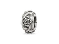 Reflections 925 Sterling Silver Antiqued Flower Chain Bead 8 x 4 mm