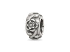 Reflections 925 Sterling Silver Antiqued Flower Chain Bead 8 x 4 mm