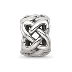 Reflections 925 Sterling Silver Celtic Knot Bead 10 x 7 mm.
