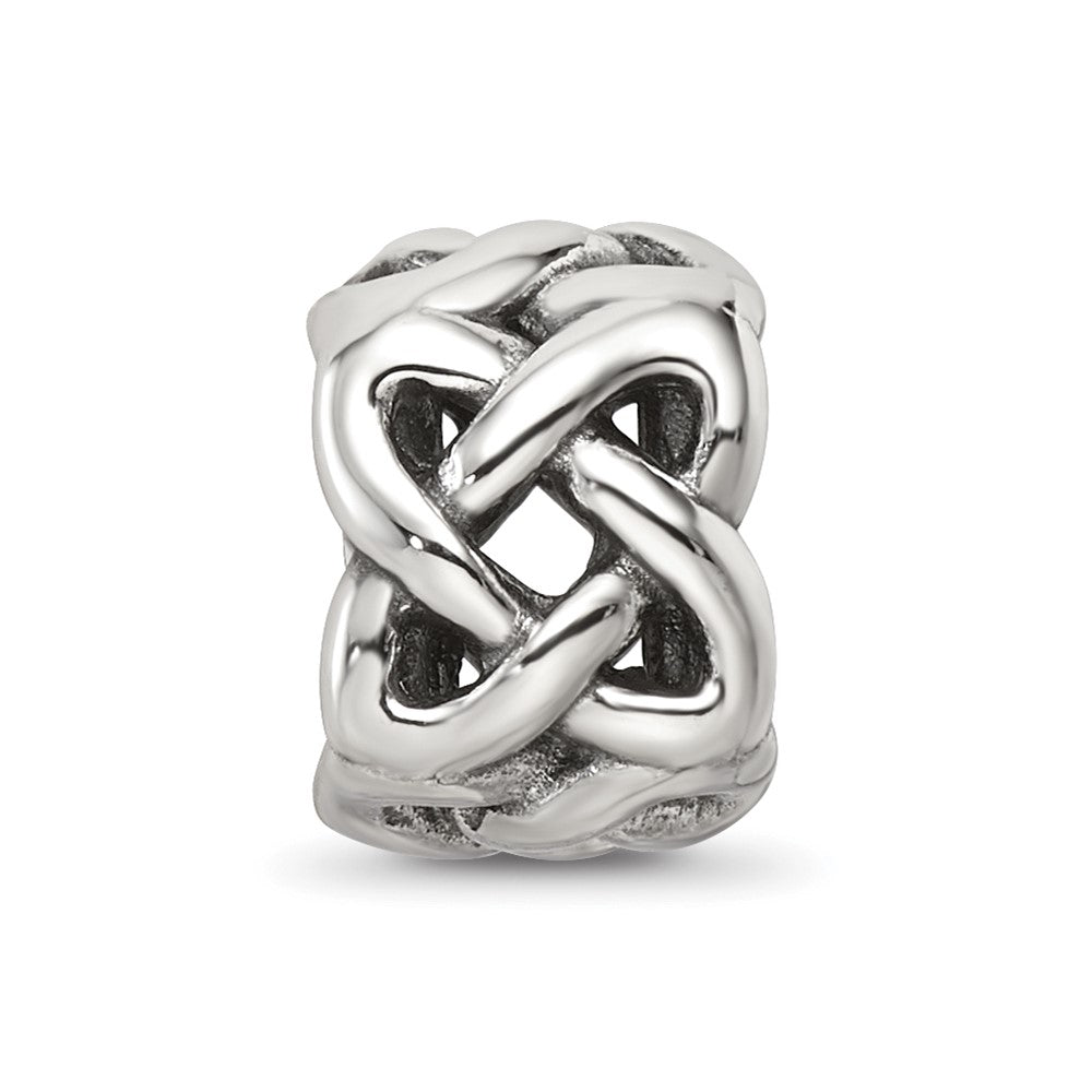 Reflections 925 Sterling Silver Celtic Knot Bead 10 x 7 mm.